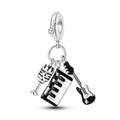 Amarante Jewelry Rock & Roll Charm Set Mic, Guitar, and Piano