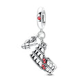 Amarante Jewelry Roman Colosseum with Gladiator Dangle Charm