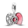 Amarante Jewelry Romantic Rose Heart Charm