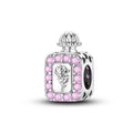 Amarante Jewelry Rose & Crystal Perfume Bottle Charm