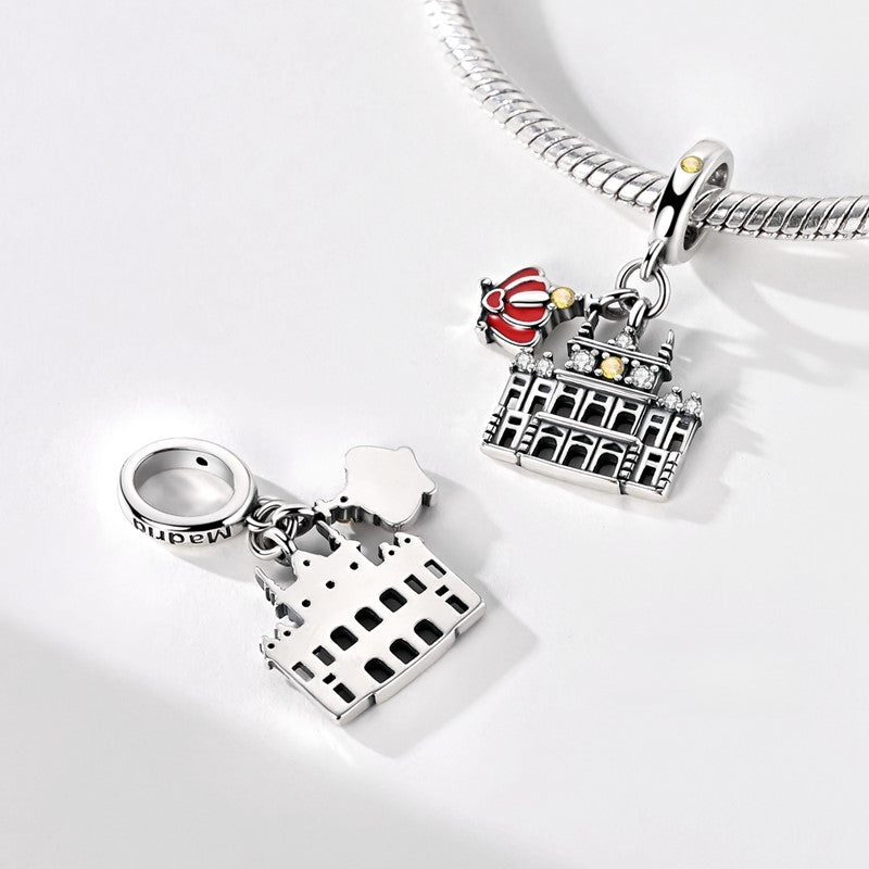 Amarante Jewelry Royal Palace of Madrid with Crown Dangle Charm