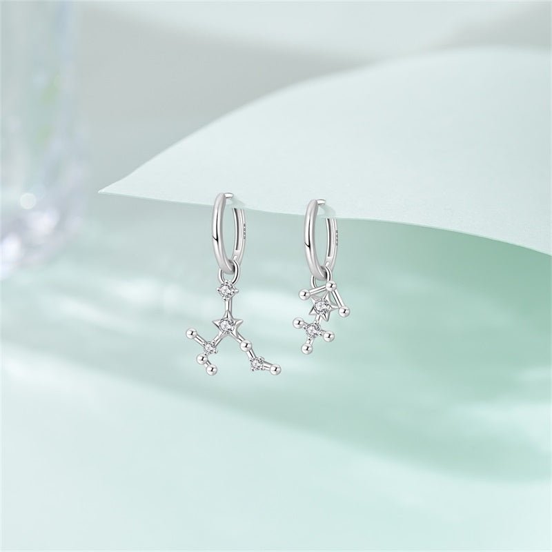 Amarante Jewelry Sagittarius Constellation Zodiac Hoop Earrings