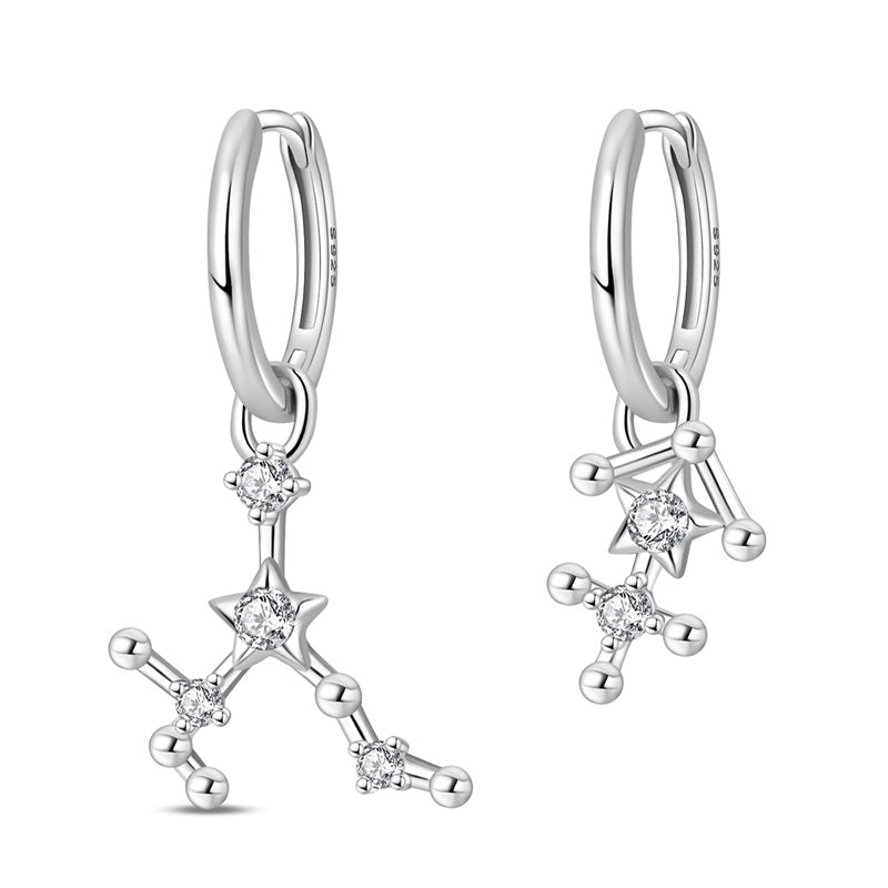 Amarante Jewelry Sagittarius Constellation Zodiac Hoop Earrings