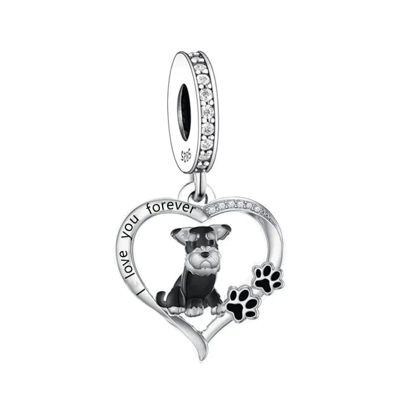 Amarante Jewelry Schnauzer Heart Charm