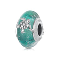 Amarante Jewelry Sea Turtle with Ocean Wave Murano Charm