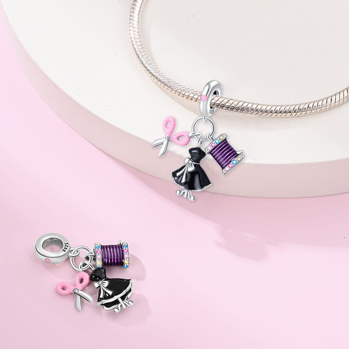 Amarante Jewelry Sewing Kit Dress Charm