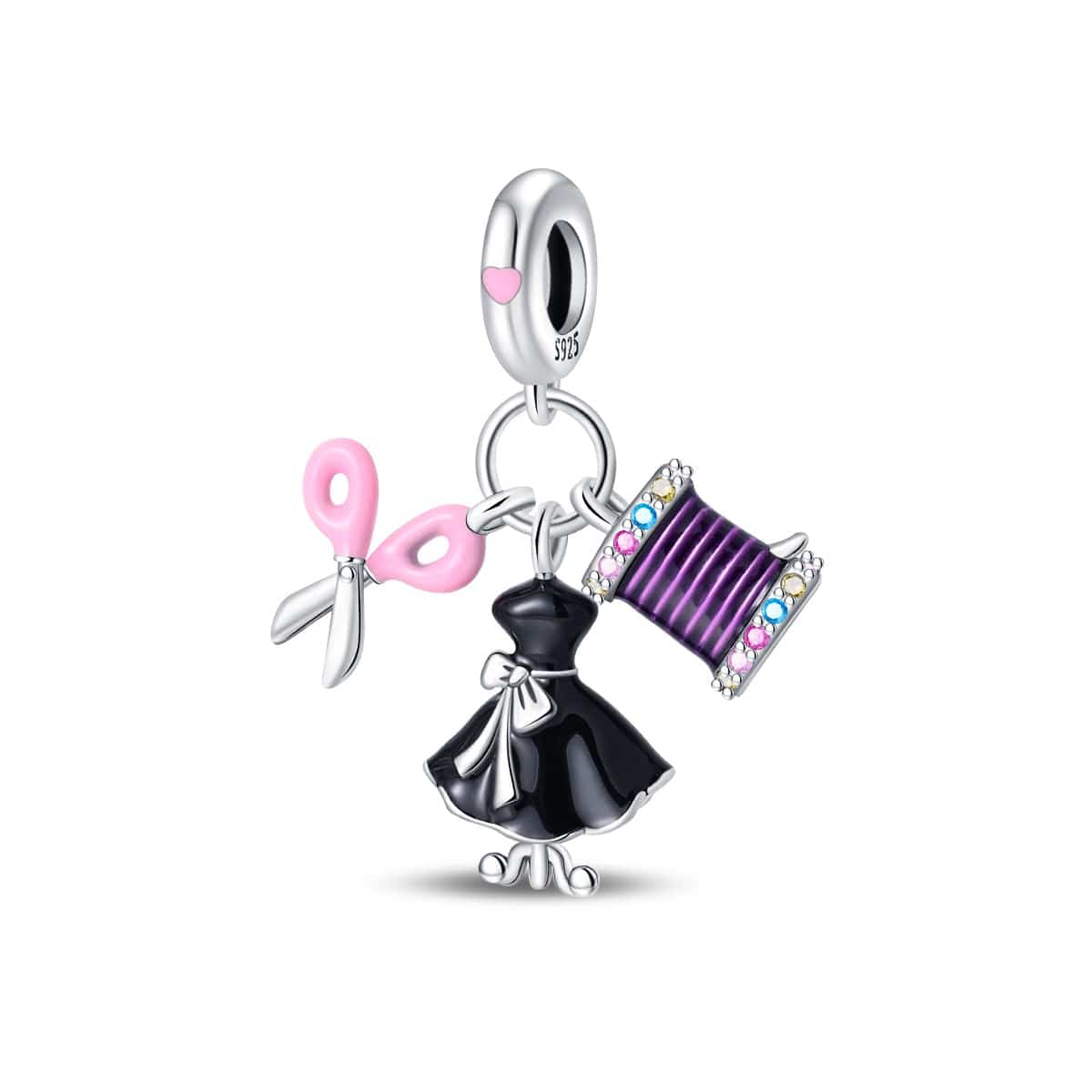 Amarante Jewelry Sewing Kit Dress Charm