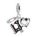 Amarante Jewelry Sewing Machine, Tape Measure, & Safety Pin Triple Dangle Charm