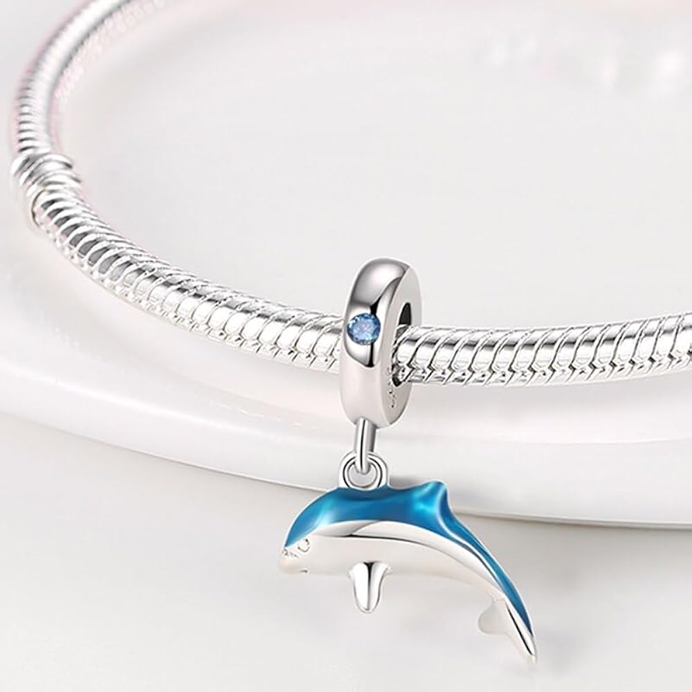 Amarante Jewelry Shimmering Dolphin Dangle Charm