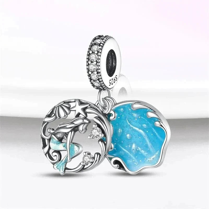 Amarante Jewelry Shimmering Ocean Blue Mermaid Charm