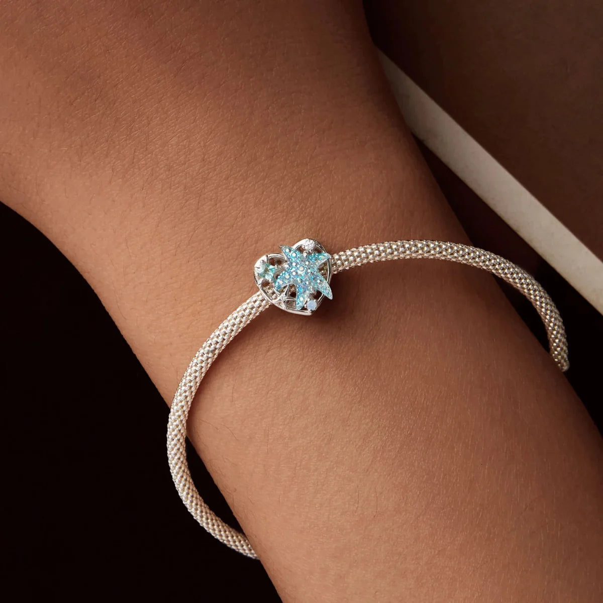 Amarante Jewelry Shimmering Starfish & Ocean Heart Charm