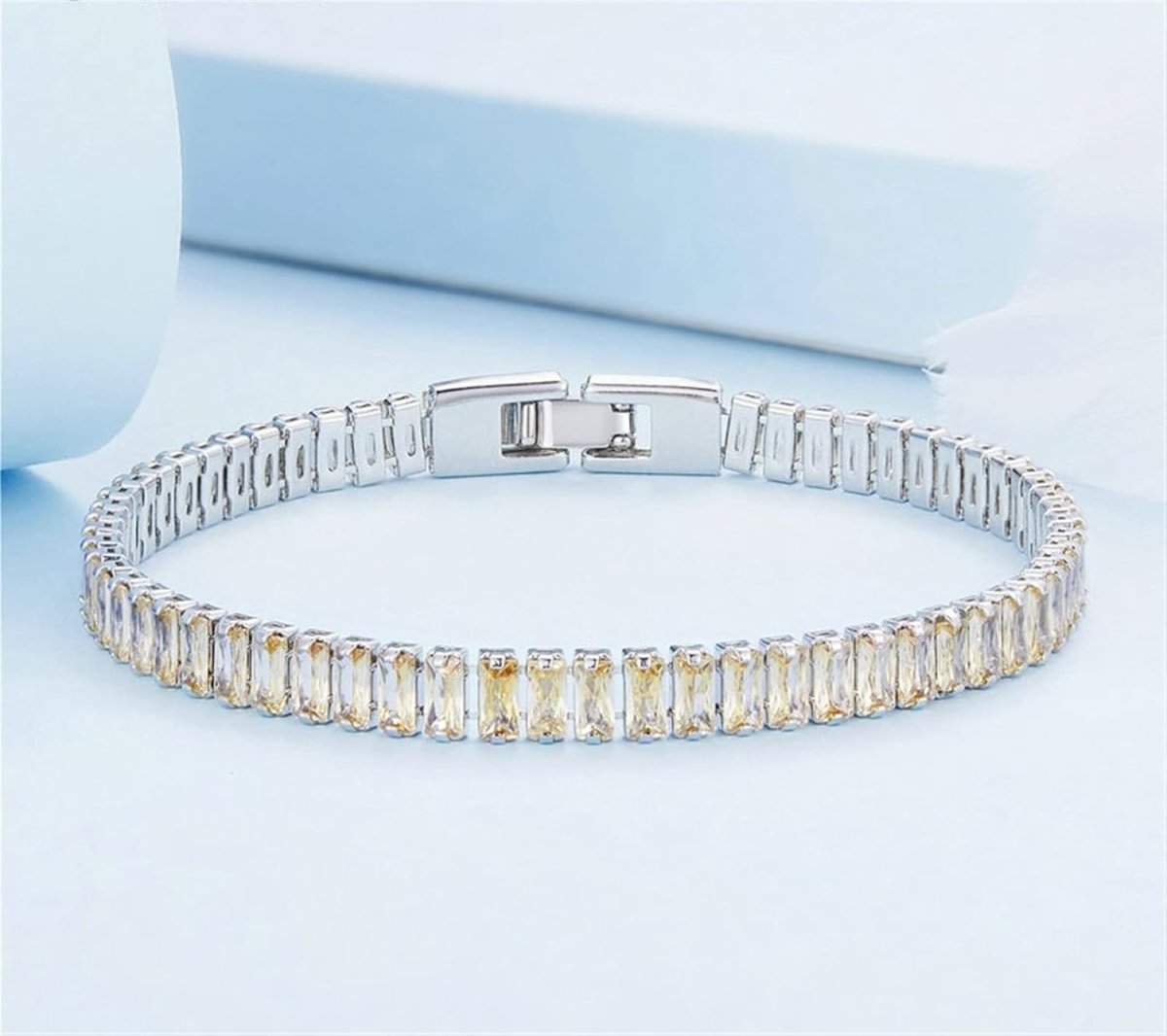 Amarante Jewelry Shining Crystal Tennis Bracelet