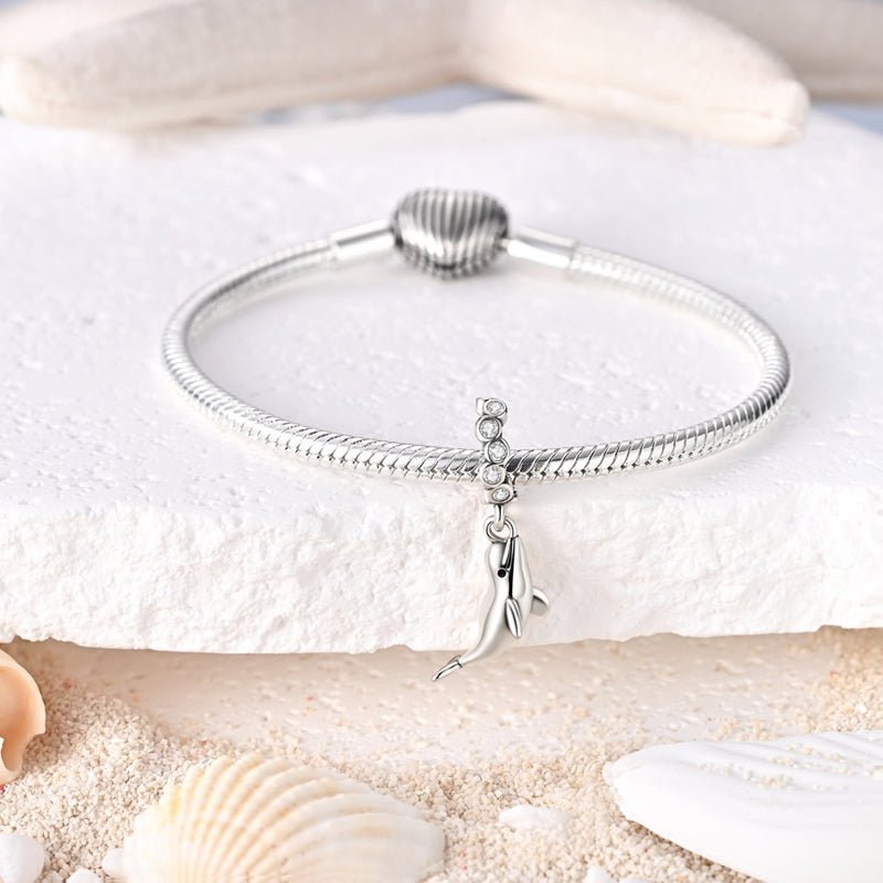 Amarante Jewelry Silver Dolphin Dangle Charm