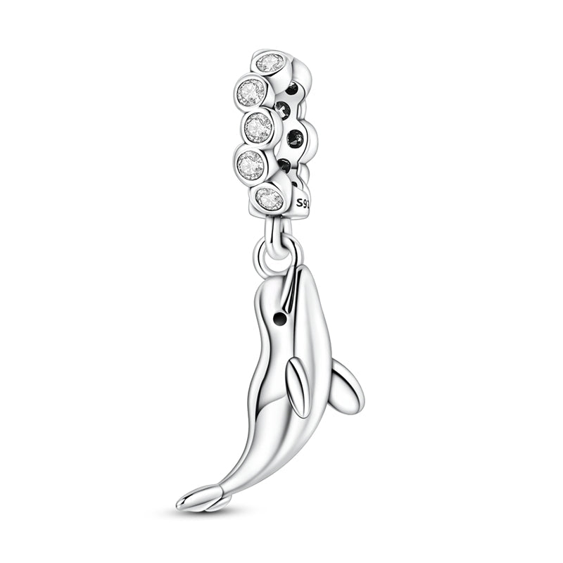 Amarante Jewelry Silver Dolphin Dangle Charm