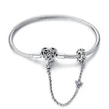 Amarante Jewelry Sister Heart Charm Bracelet with Safety Chain
