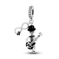 Amarante Jewelry Skeleton with Guitar Dangle Charm