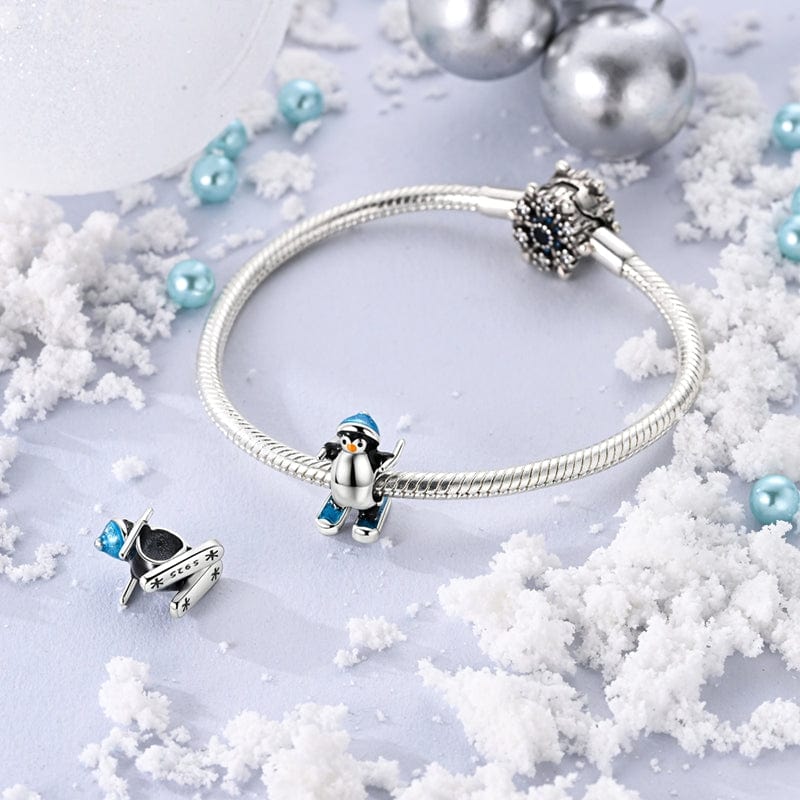Amarante Jewelry Skiing Penguin Charm