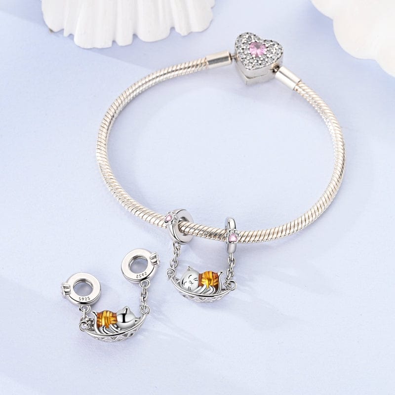 Amarante Jewelry Sleeping Kitty Safety Chain