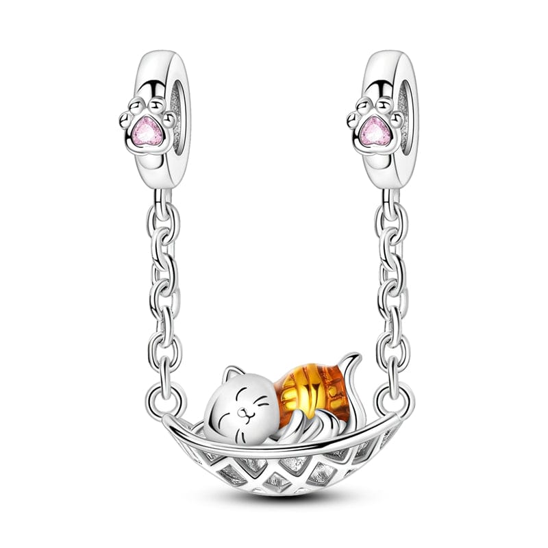 Amarante Jewelry Sleeping Kitty Safety Chain