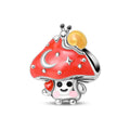 Amarante Jewelry Snail on Magic Mushroom Charm