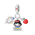 Amarante Jewelry Snow White with Apple, Mirror, & Flower Dangle Charm