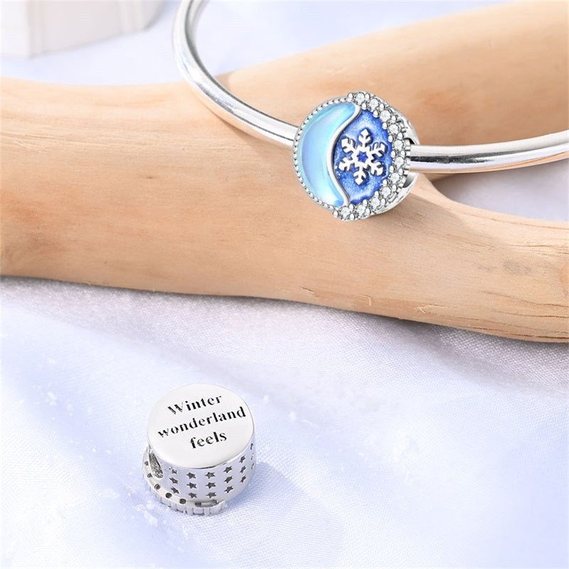 Amarante Jewelry Snowflake & Crescent Moon Winter Charm