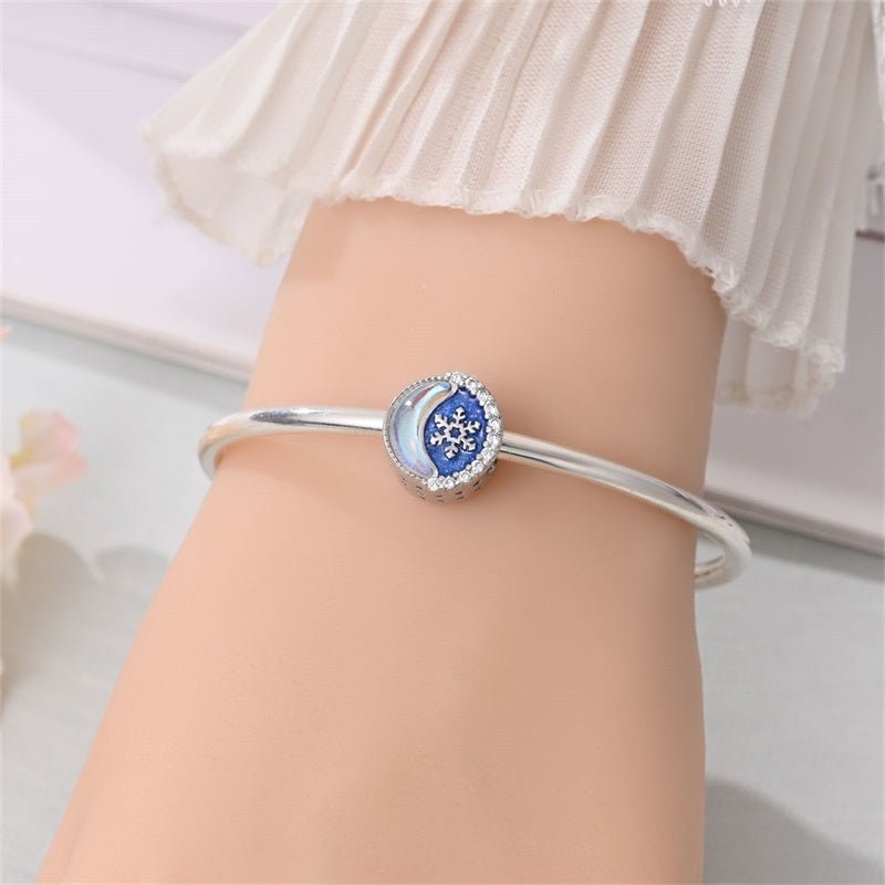 Amarante Jewelry Snowflake & Crescent Moon Winter Charm