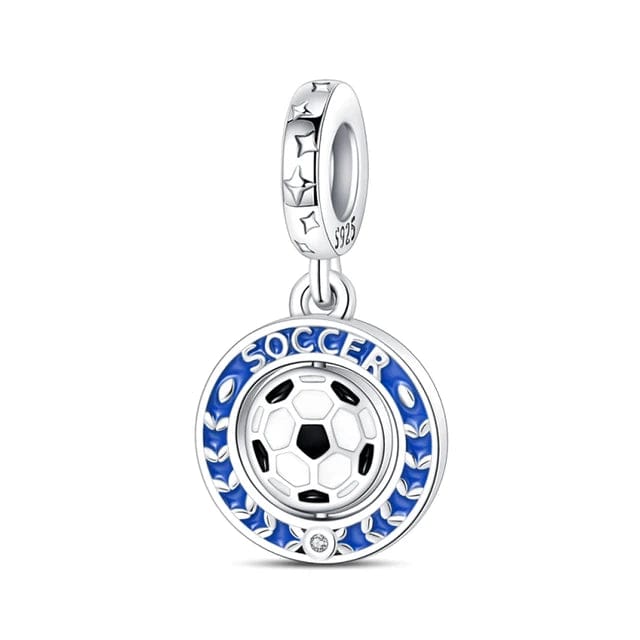 Amarante Jewelry Soccer Spinning Dangle Charm