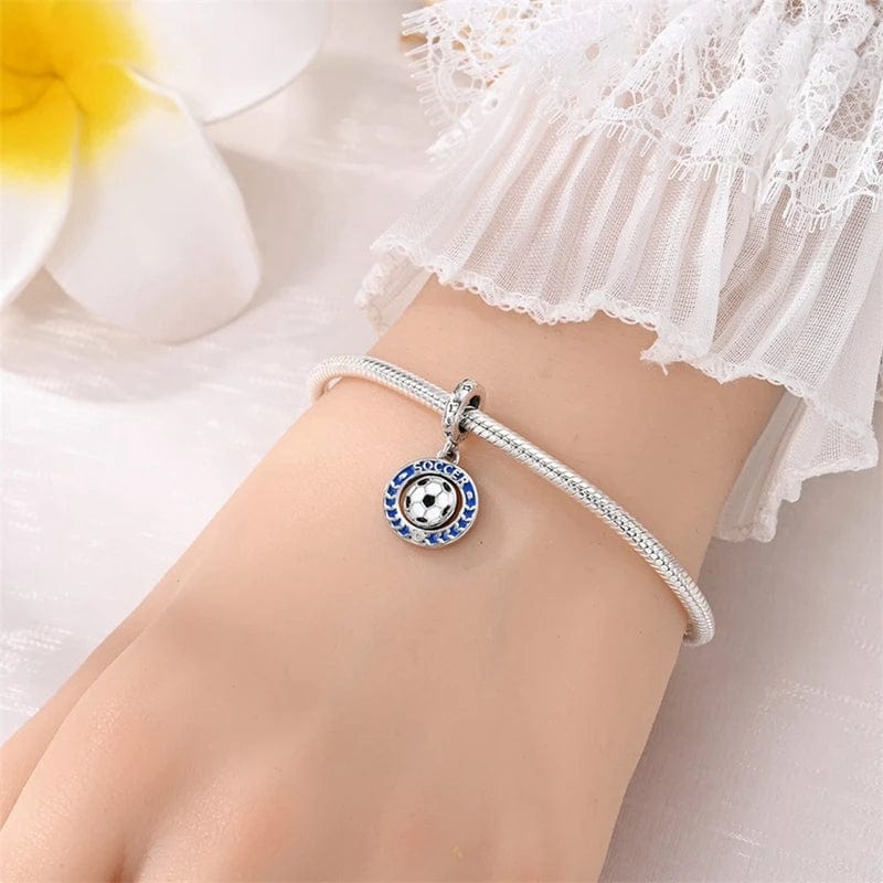 Amarante Jewelry Soccer Spinning Dangle Charm