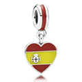Amarante Jewelry Spain Heart Flag Dangle Charm