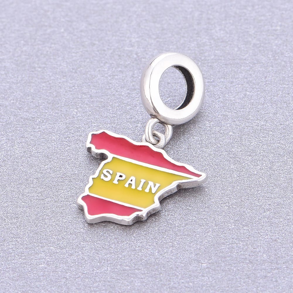 Amarante Jewelry Spain Map Dangle Charm
