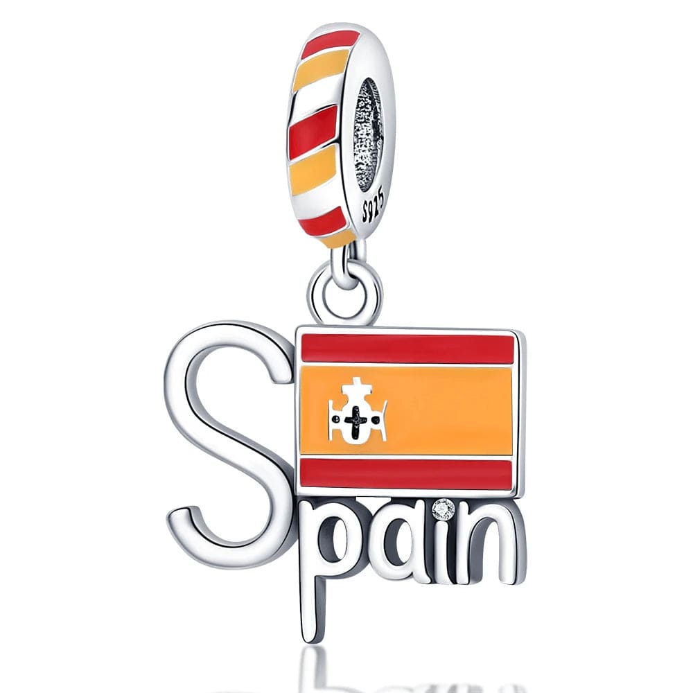 Amarante Jewelry Spanish Flag Dangle Charm