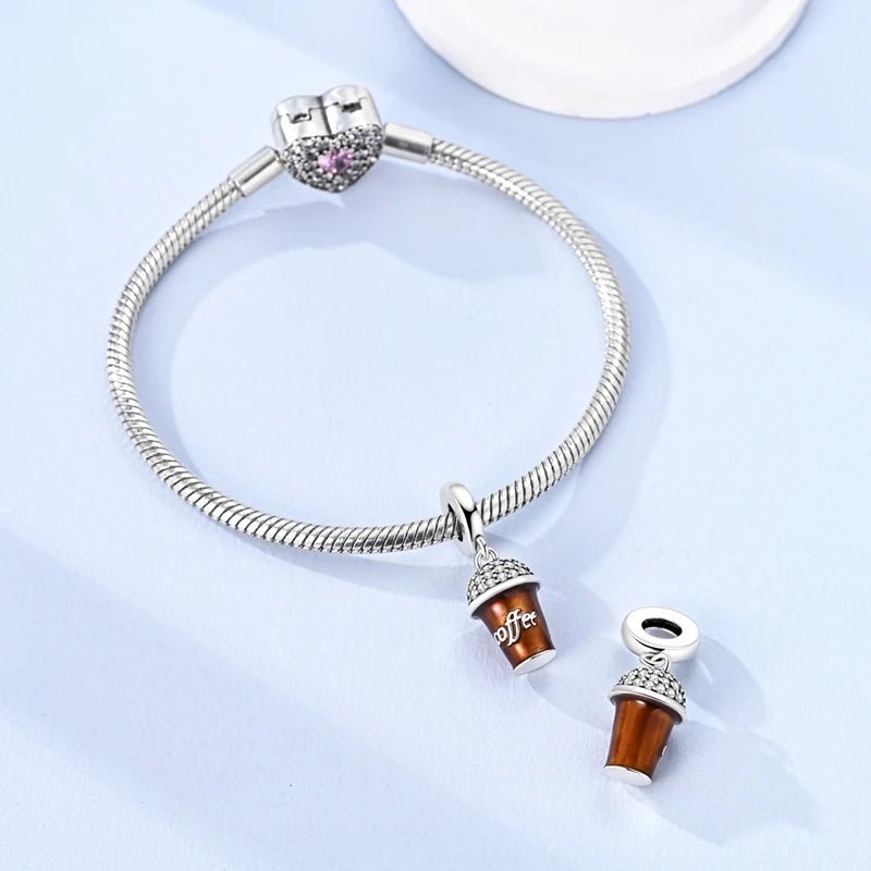 Amarante Jewelry Sparkling Coffee Cup Dangle Charm