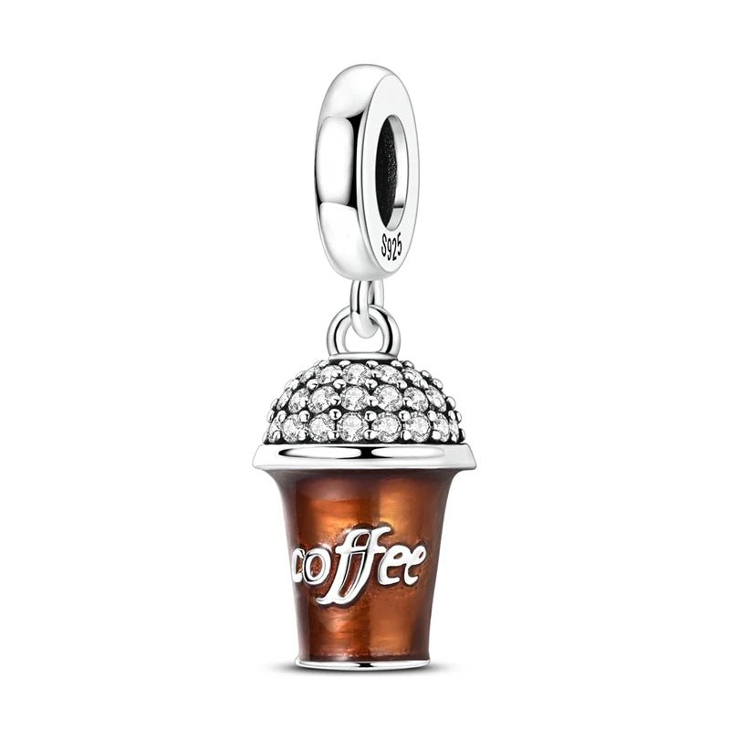 Amarante Jewelry Sparkling Coffee Cup Dangle Charm