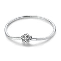 Amarante Jewelry Sparkling Floral Charm Bracelet