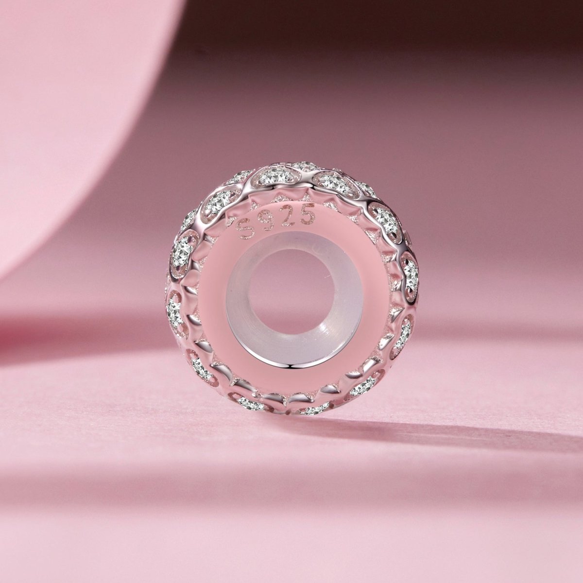 Amarante Jewelry Sparkling Heart Mosaic Charm