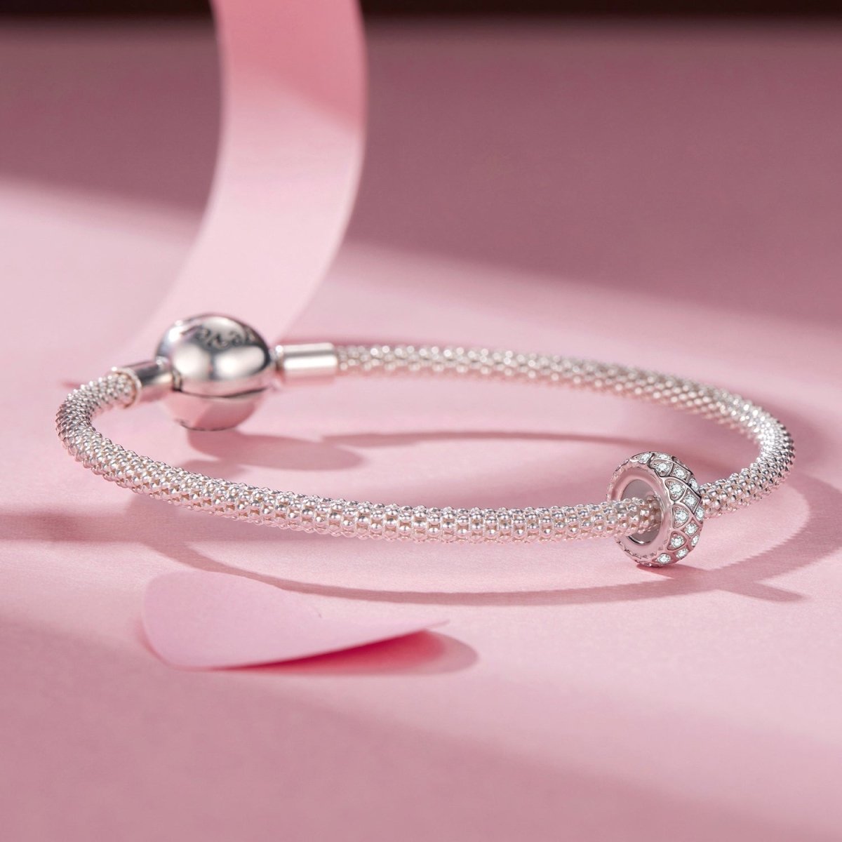 Amarante Jewelry Sparkling Heart Mosaic Charm