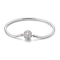 Amarante Jewelry Sparkling Pink Heart Charm Bracelet