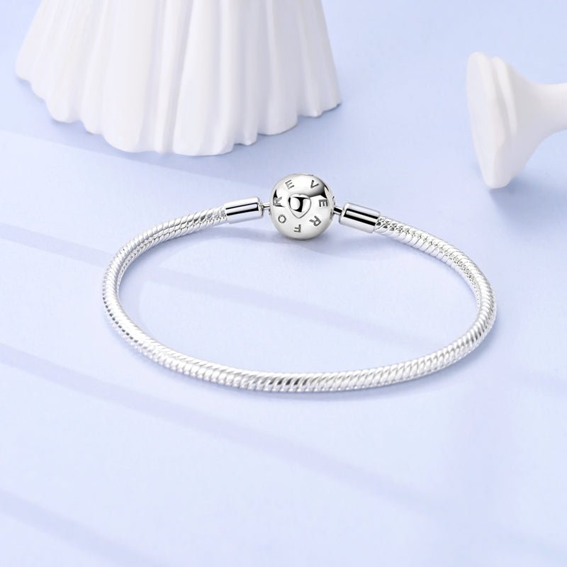 Amarante Jewelry Sparkling Pink Heart Charm Bracelet