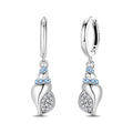 Amarante Jewelry Sparkling Seashell Hoop Earrings