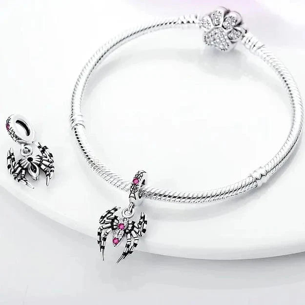 Amarante Jewelry Sparkling Spider Dangle Charm