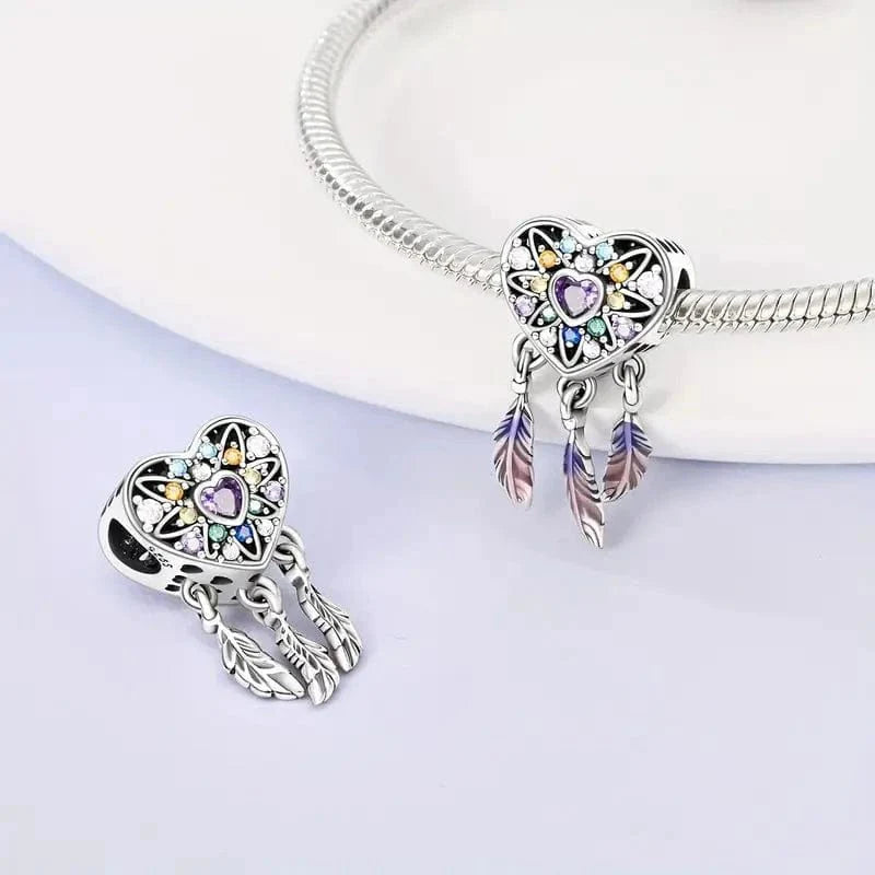 Amarante Jewelry Spiritual Heart Dreamcatcher Charm