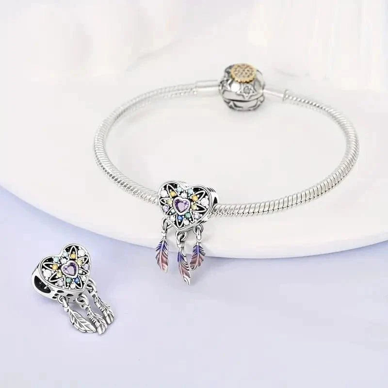 Amarante Jewelry Spiritual Heart Dreamcatcher Charm