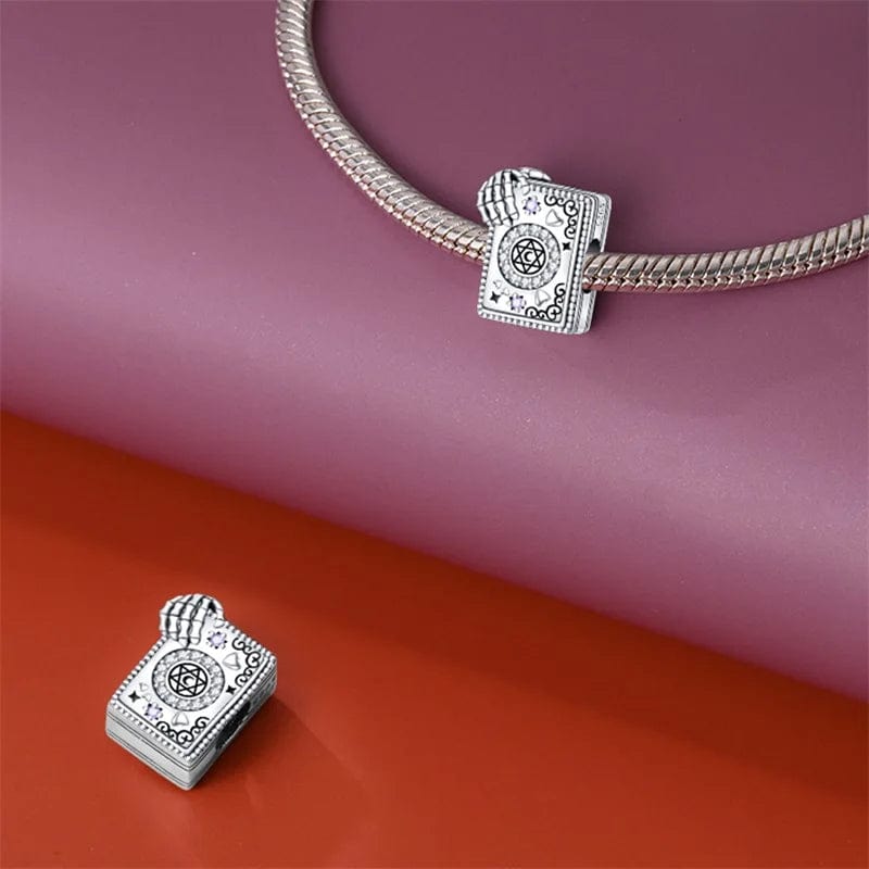 Amarante Jewelry Spooky Skeleton Secrets Book Charm