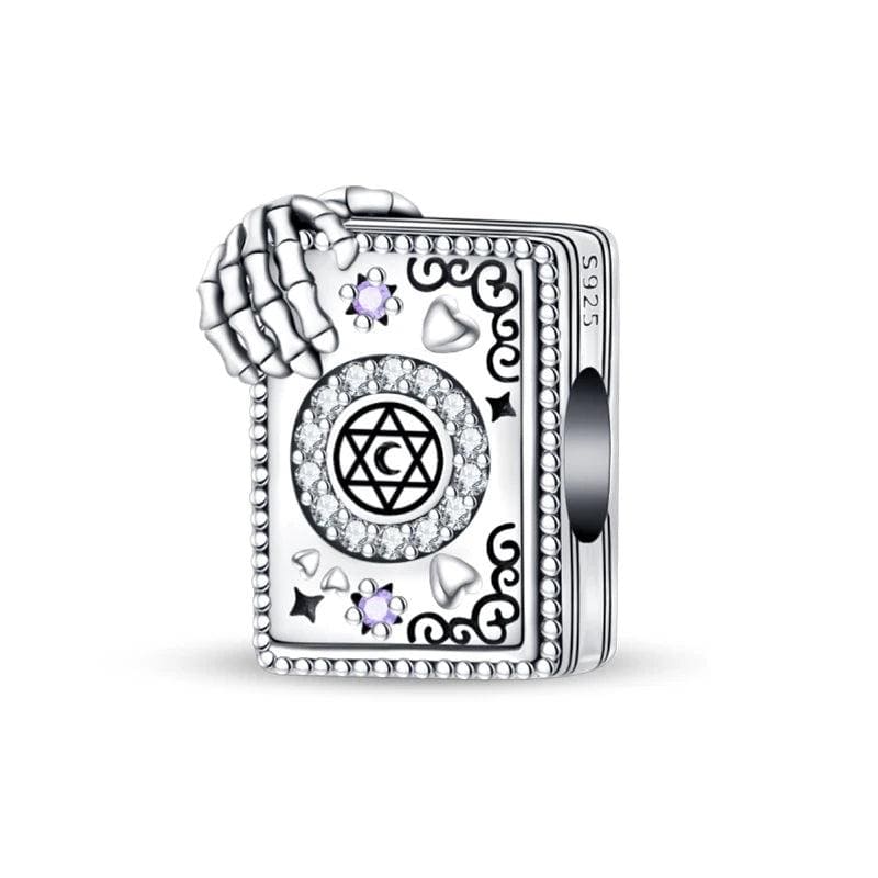 Amarante Jewelry Spooky Skeleton Secrets Book Charm