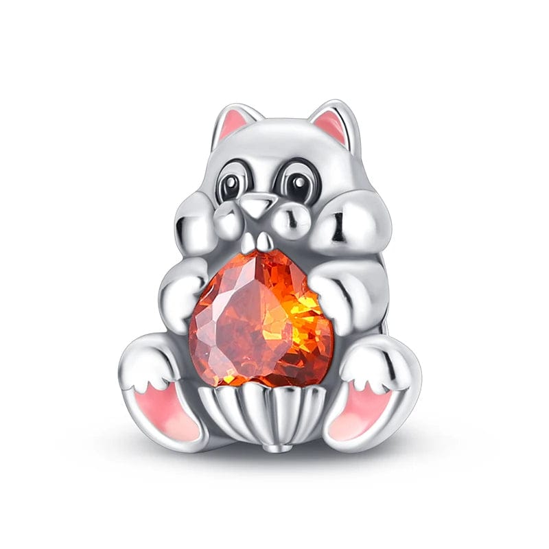 Amarante Jewelry Squirrel with Heart Charm