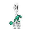 Amarante Jewelry St. Patrick’s Day Gnome with Clover Dangle Charm