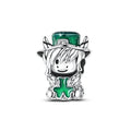Amarante Jewelry St. Patrick’s Day Highland Cow with Clover Charm