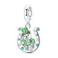 Amarante Jewelry St. Patrick’s Day Lucky Bear & Horseshoe Dangle Charm