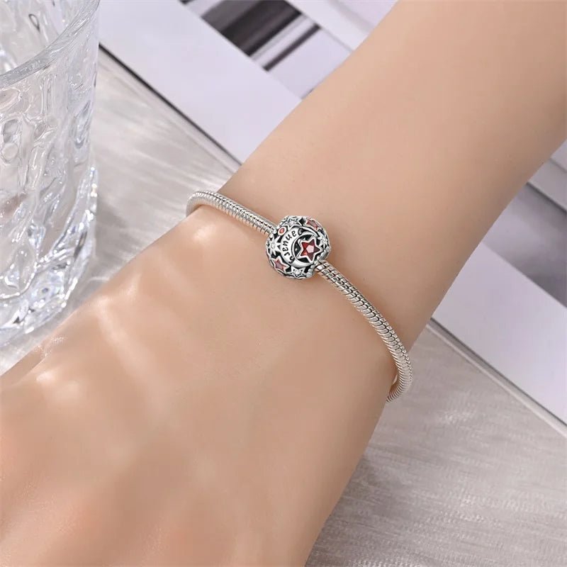 Amarante Jewelry Star & Moon Birthstone Charm